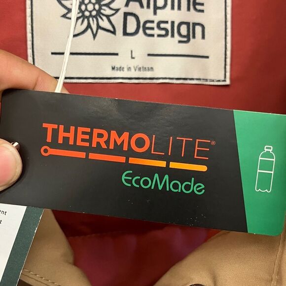 Alpine Design Men's Puffer Vest Sahara Sand NEW - Picture 3 of 7